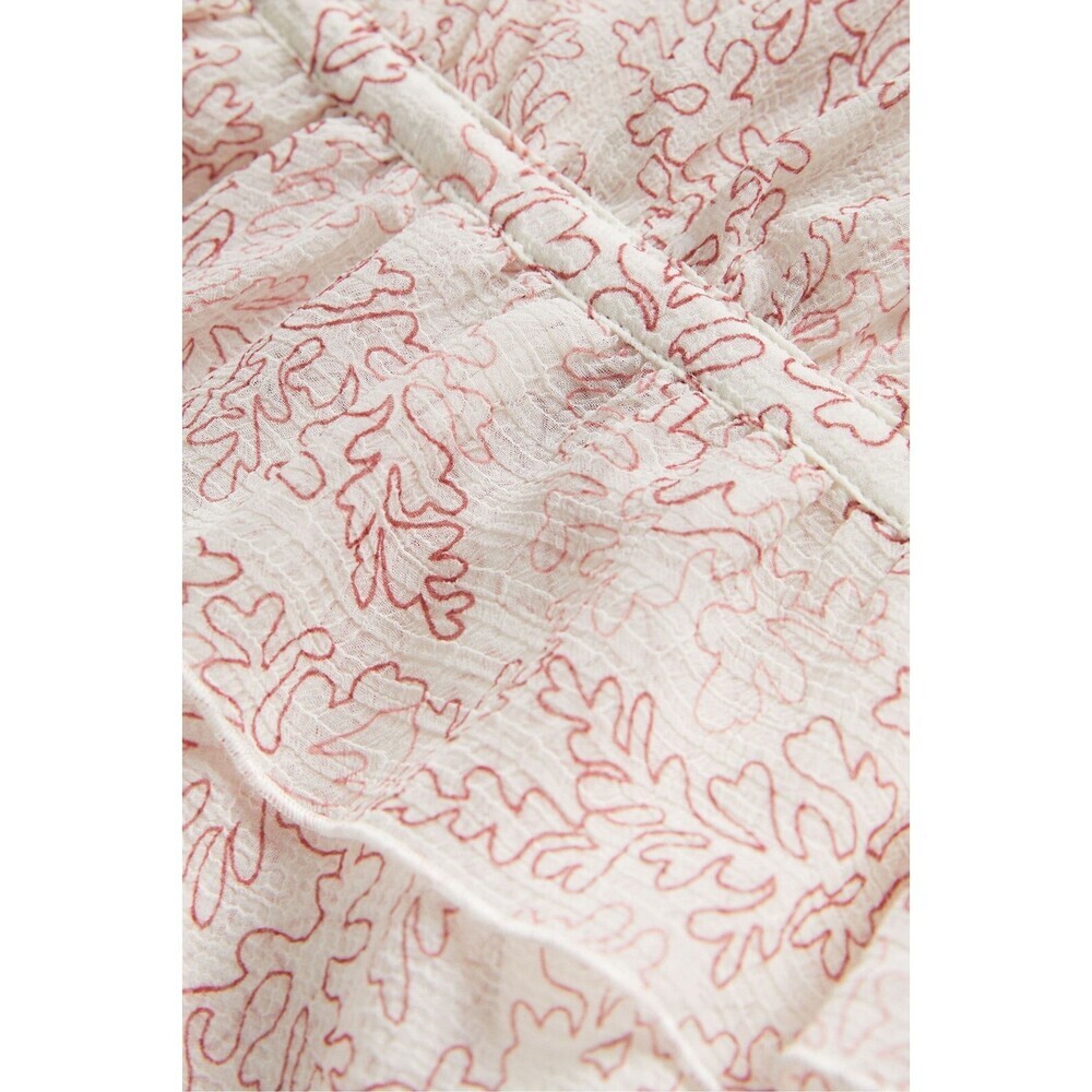 NEW! Ted Baker Women's 0 Evelyna Coral-Print Ruffle Mini Dress NWT $295 - Picture 4 of 6
